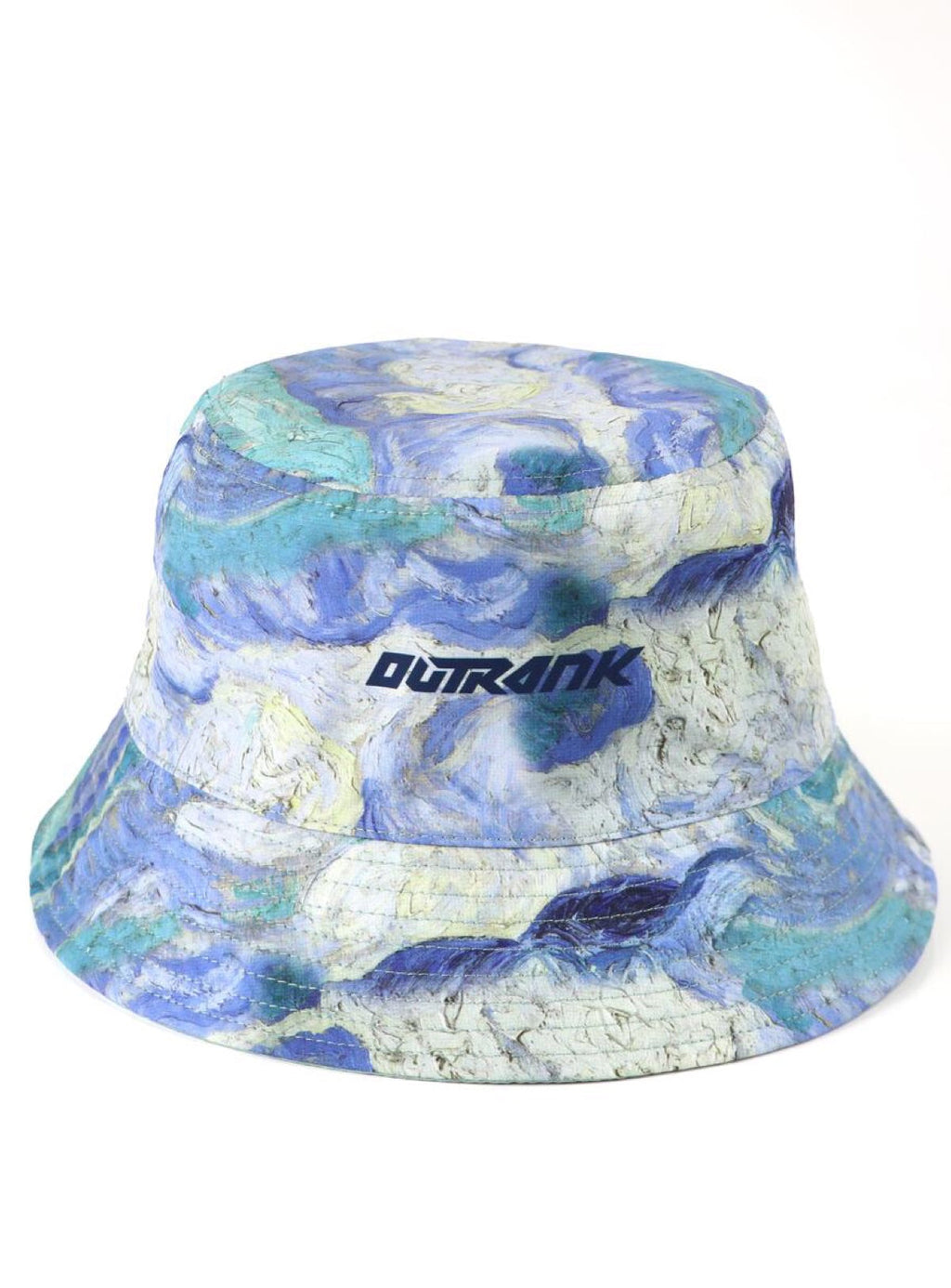 Outrank Hat - Clear Skies Reversible Bucket - Blue And Green - ORHAT11