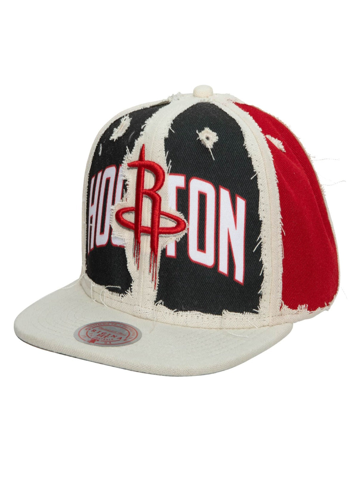Mitchell & Ness Hat - NBA Cut Away Snapback - Rockets - Off White - SH20118
