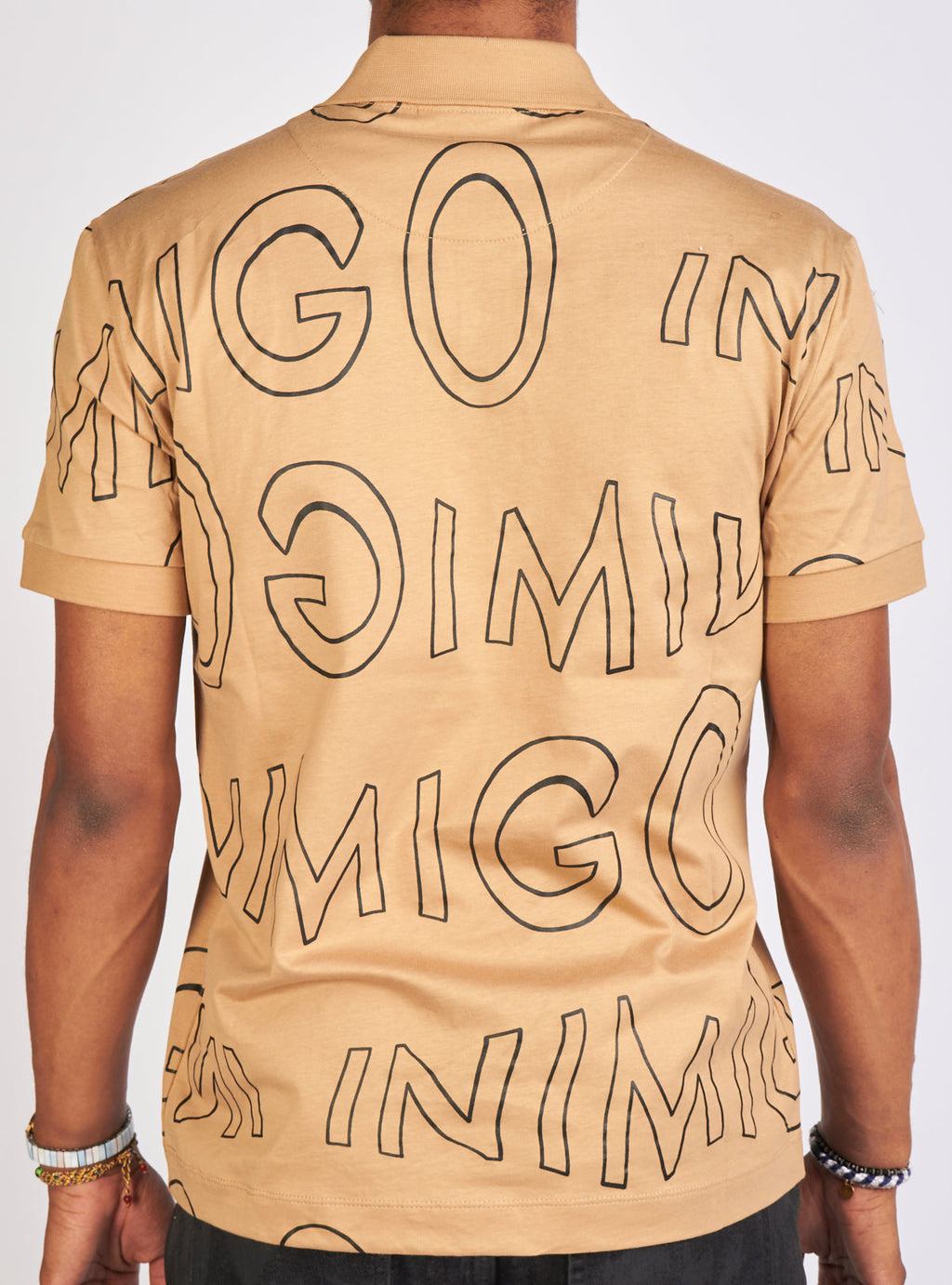 Inimigo Polo T-Shirt - Moving Letters - Warm Sand - IPL9219