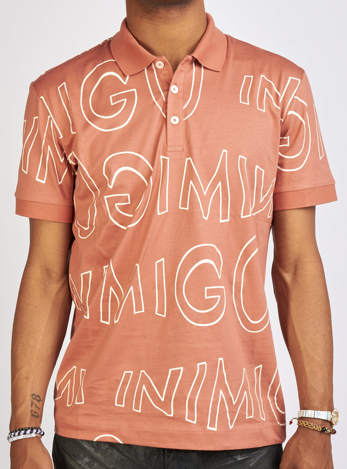 Inimigo Polo T-Shirt - Moving Letters - Aragon - IPL9219
