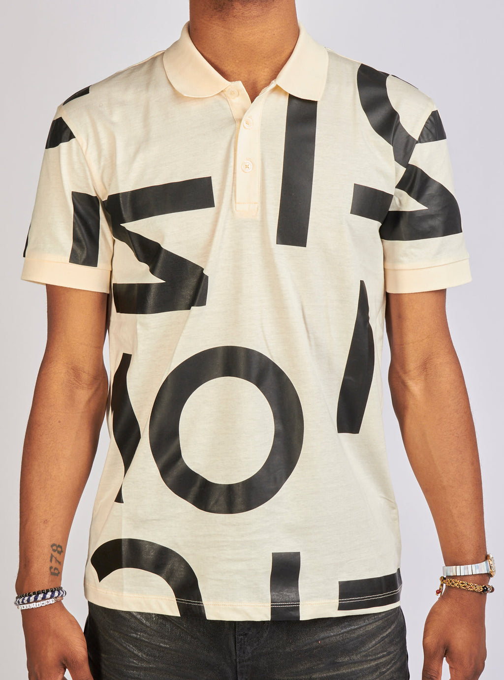 Inimigo Polo T-Shirt - Big Letters - Classic Raw - IPL9217