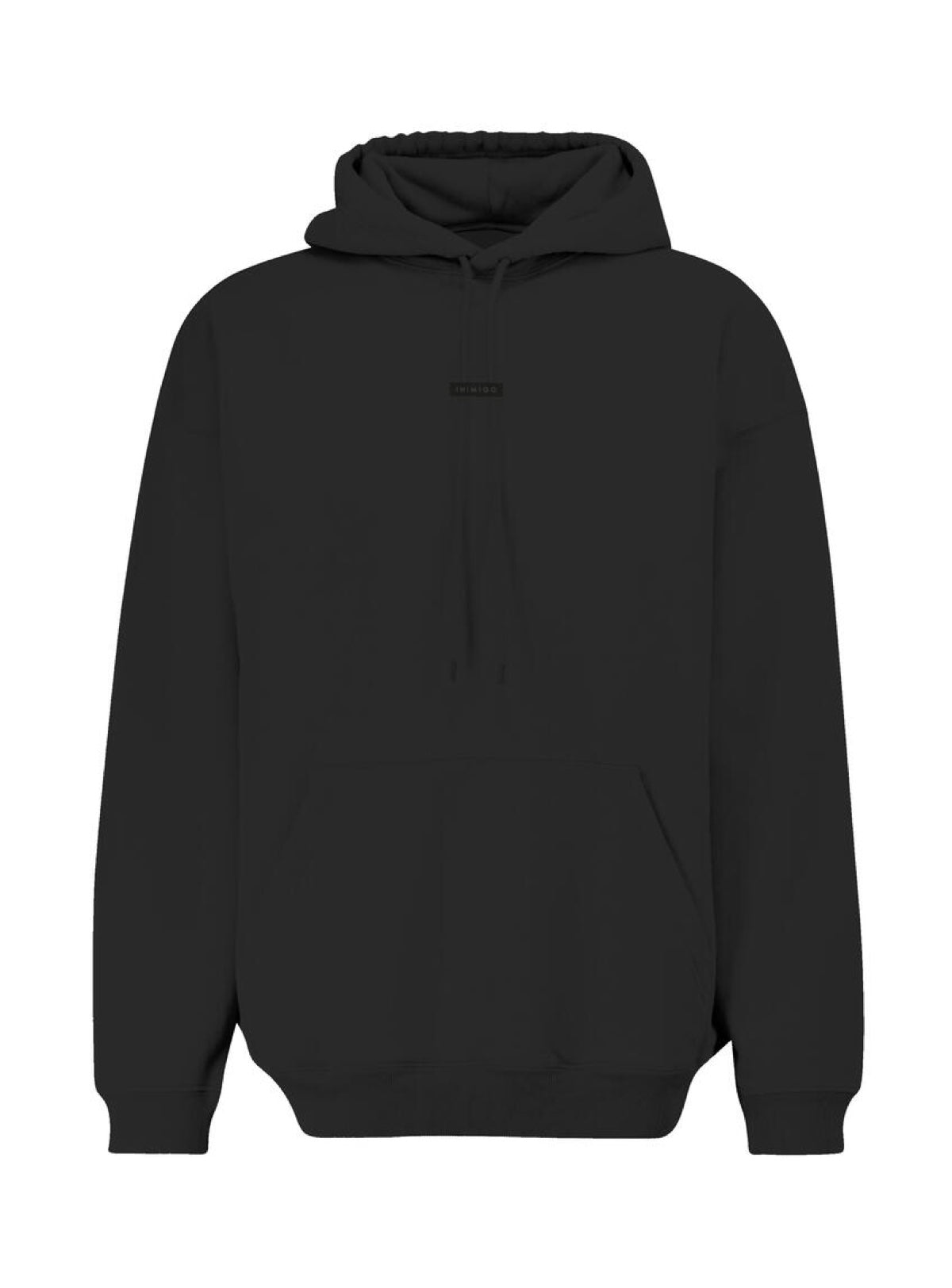 Inimigo Hoodie - Logo Leather Tag - Dark Black - ILS9253