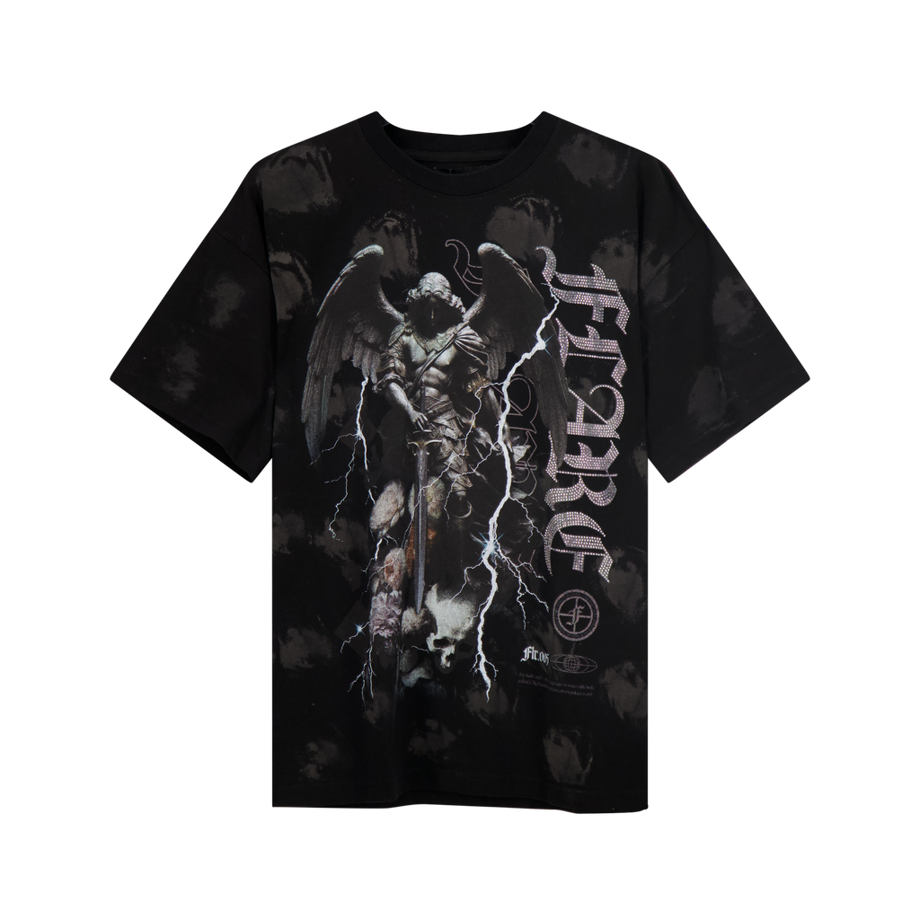 Flare T-Shirt - Devine Watcher - Black Splatter