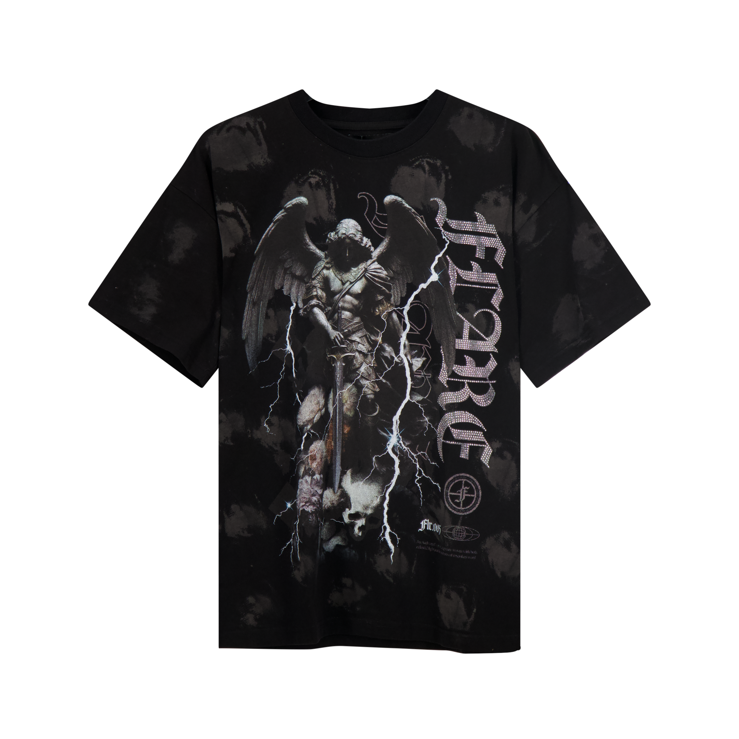 Flare T-Shirt - Devine Watcher - Black Splatter