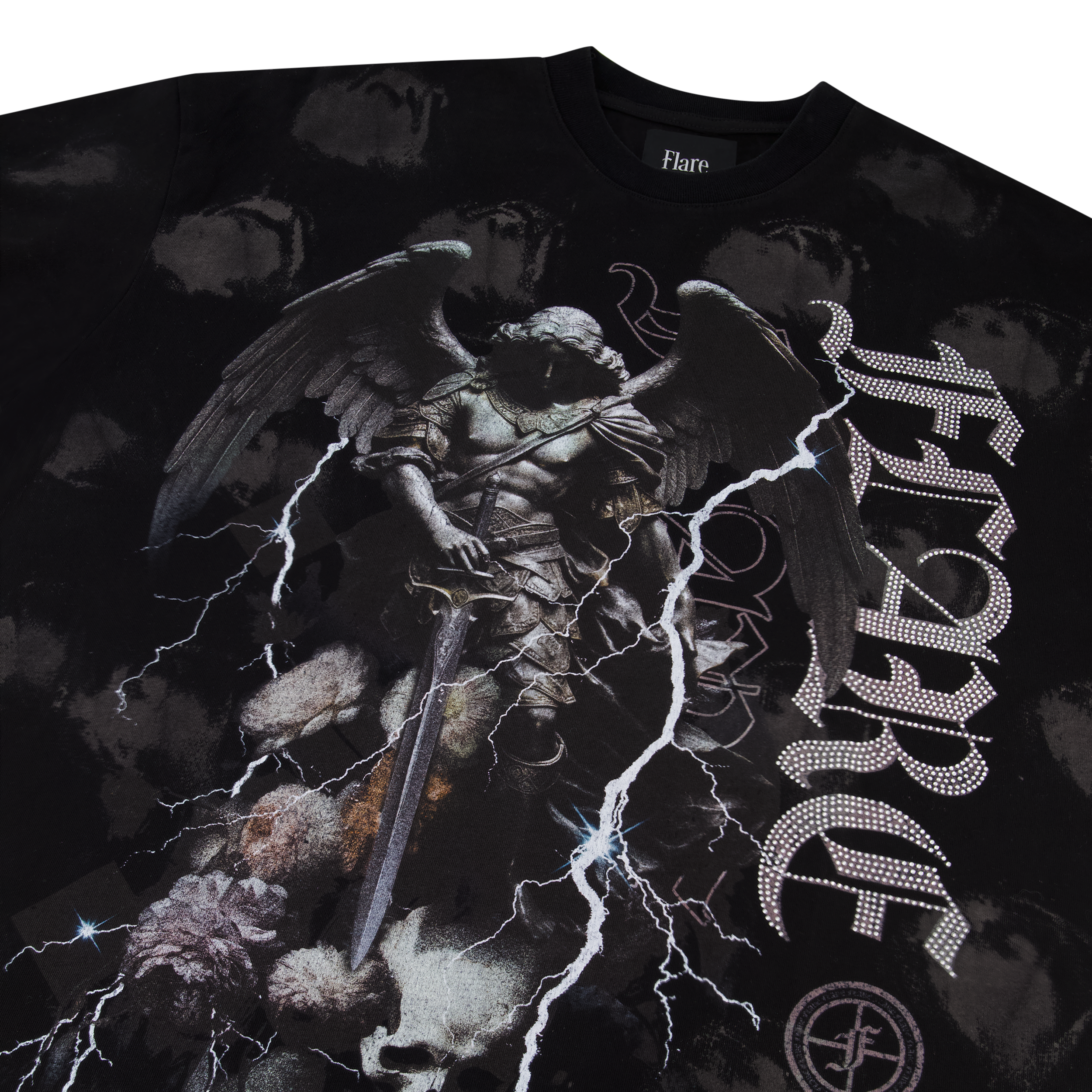 Flare T-Shirt - Devine Watcher - Black Splatter