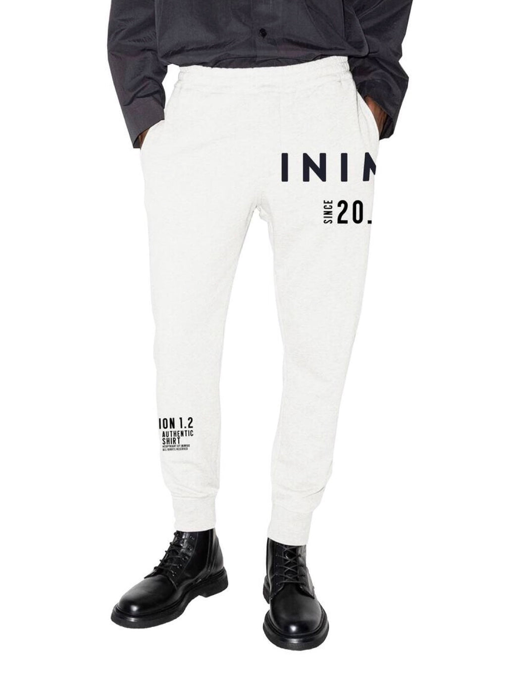 Inimigo Sweatpants - Logo Dimension - Snow White - ISP9212