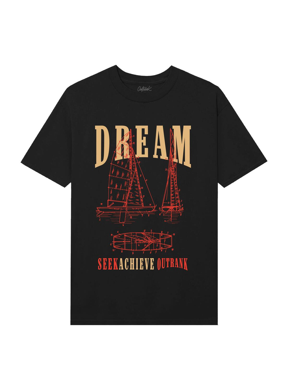 Outrank T-Shirt - Dream - Black - QS570
