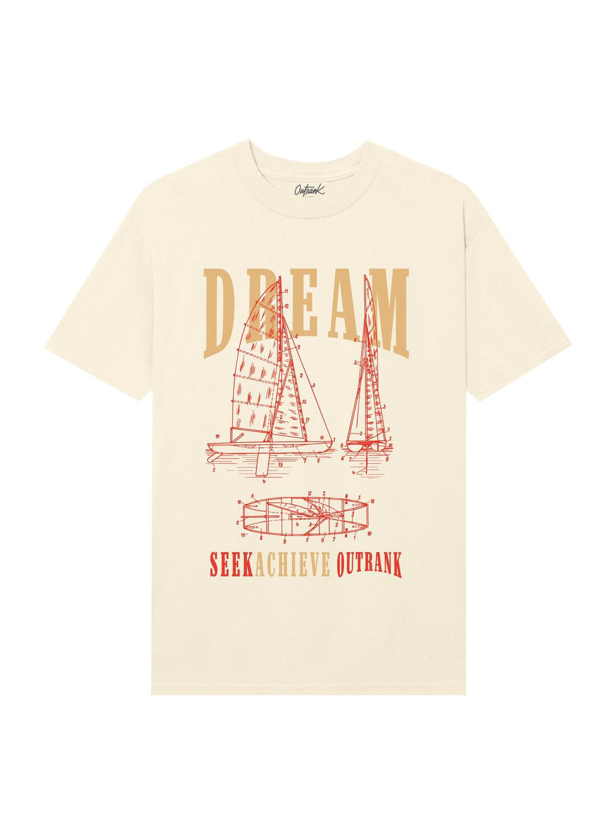 Outrank T-Shirt - Dream - Vintage White - QS570