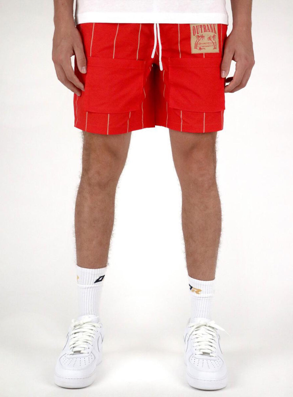 Outrank Shorts - Dreams 7" - Red Orange - ORS083