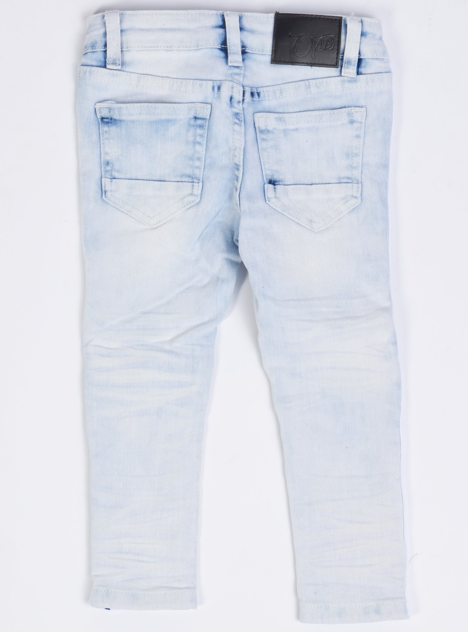 Ops Kids Jeans - Side Stripe - Light Blue And Royal - OPS1905K