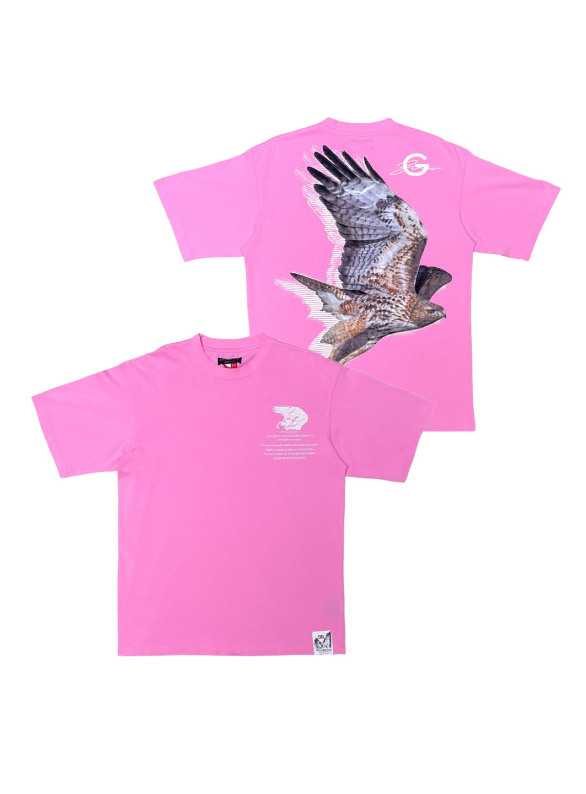 Gunzinii T-Shirt - Eagle - Pink - GZ206