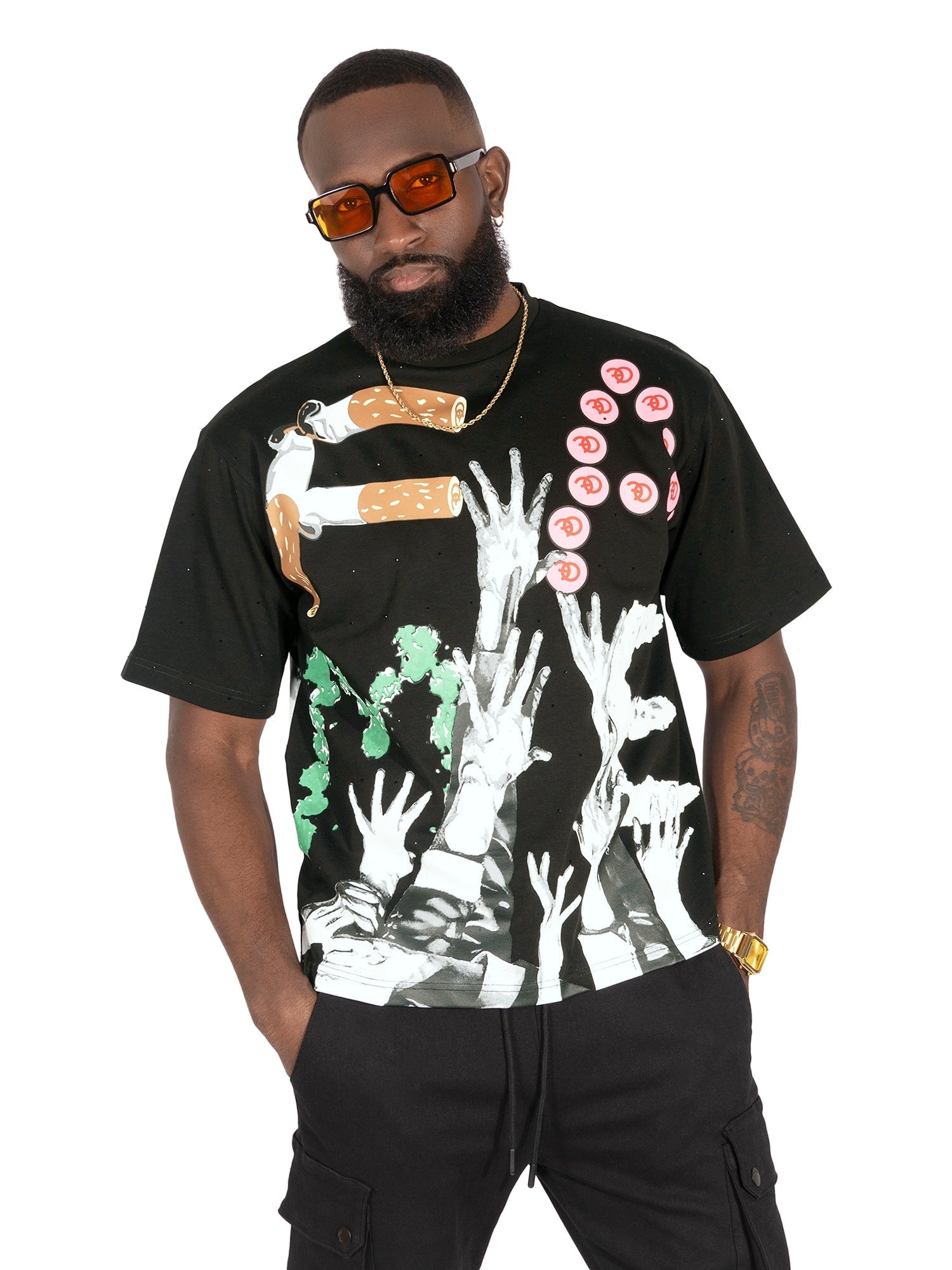 Makobi T-Shirt - F143 Price of FAME - Black