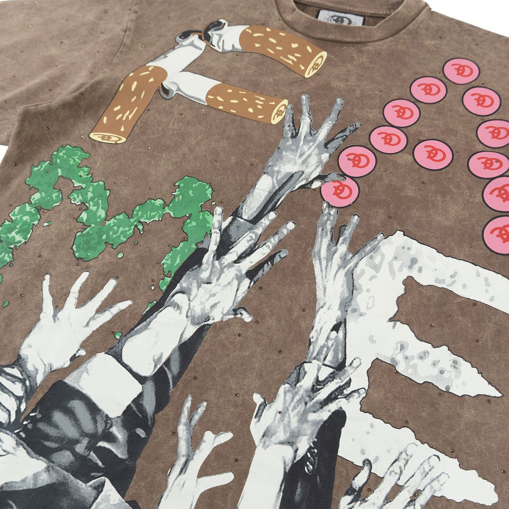 Makobi T-Shirt - F143 Price of FAME - Mocha