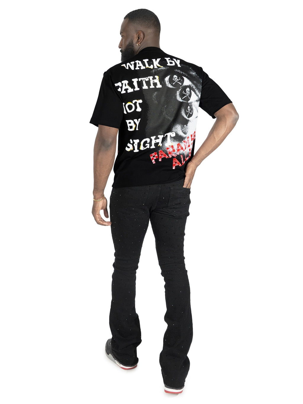 Makobi T-Shirt - F172 Walk By Faith Box - Black