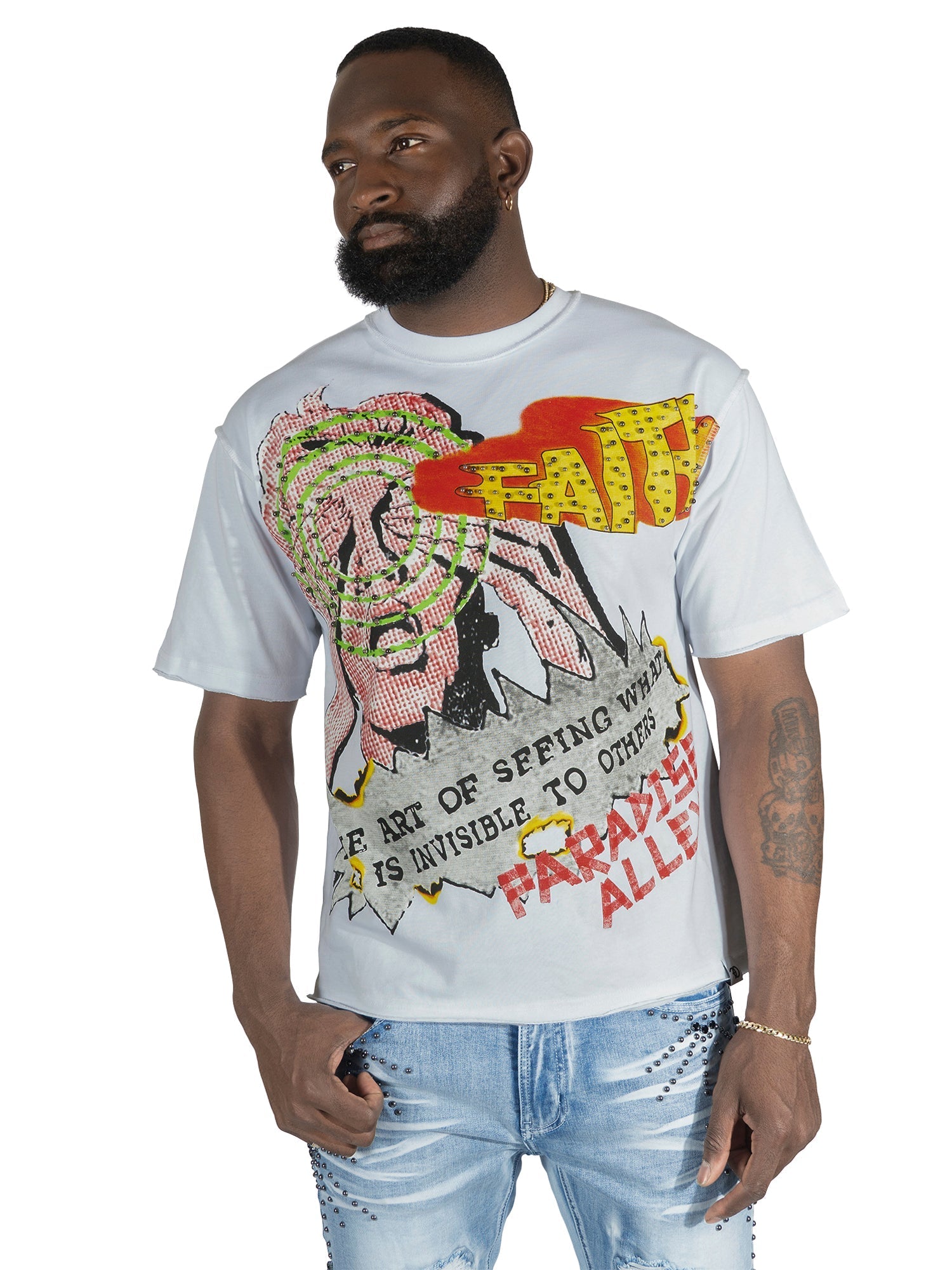 Makobi T-Shirt - F172 Walk By Faith Box - White