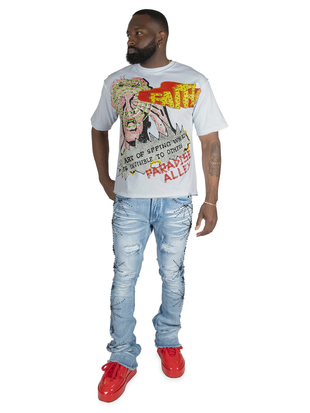 Makobi T-Shirt - F172 Walk By Faith Box - White