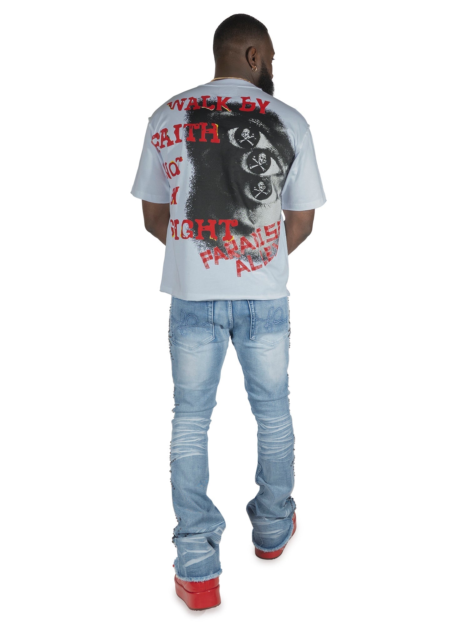 Makobi T-Shirt - F172 Walk By Faith Box - White