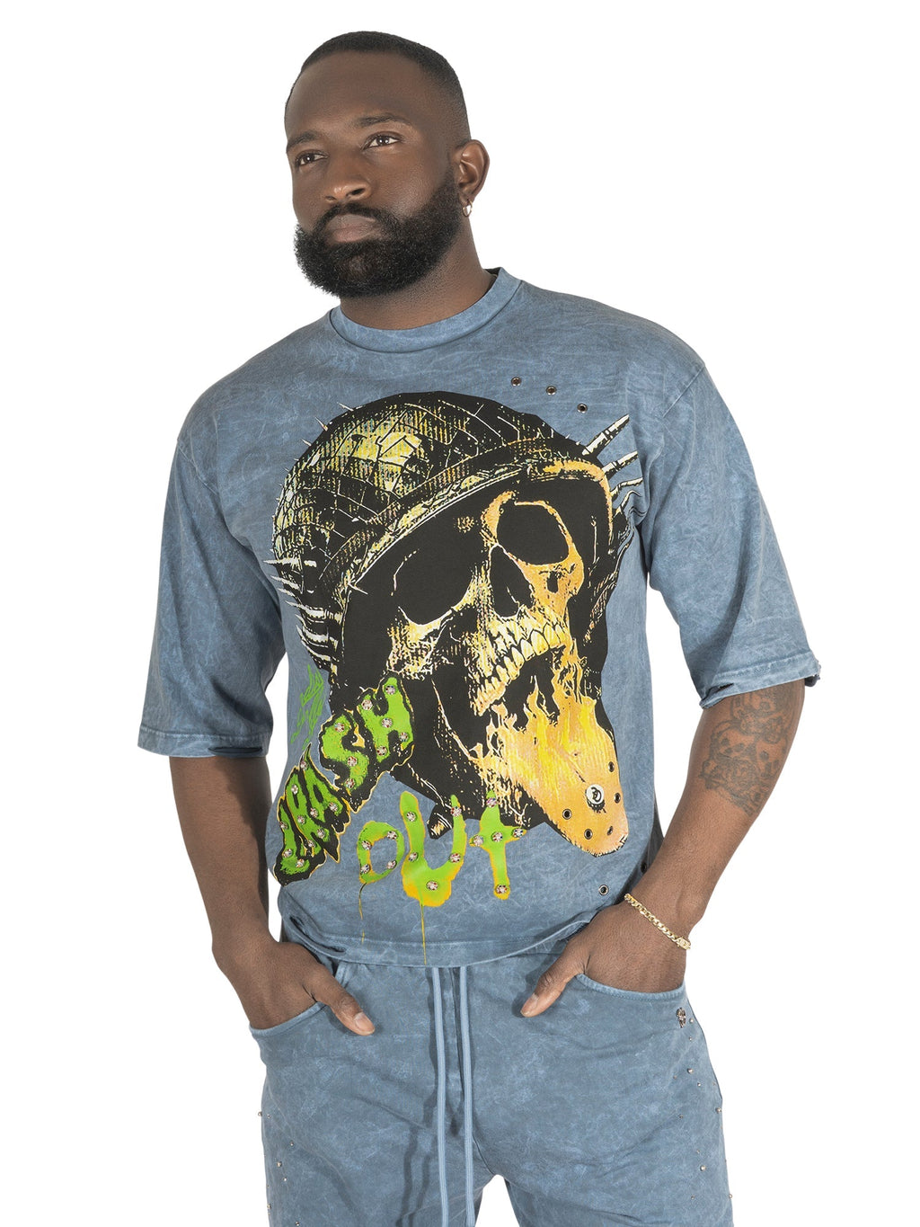 Makobi T-Shirt - F180 Crash Out - Blue