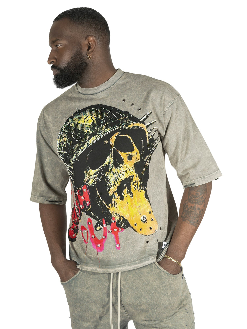 Makobi T-Shirt - F180 Crash Out - Oat