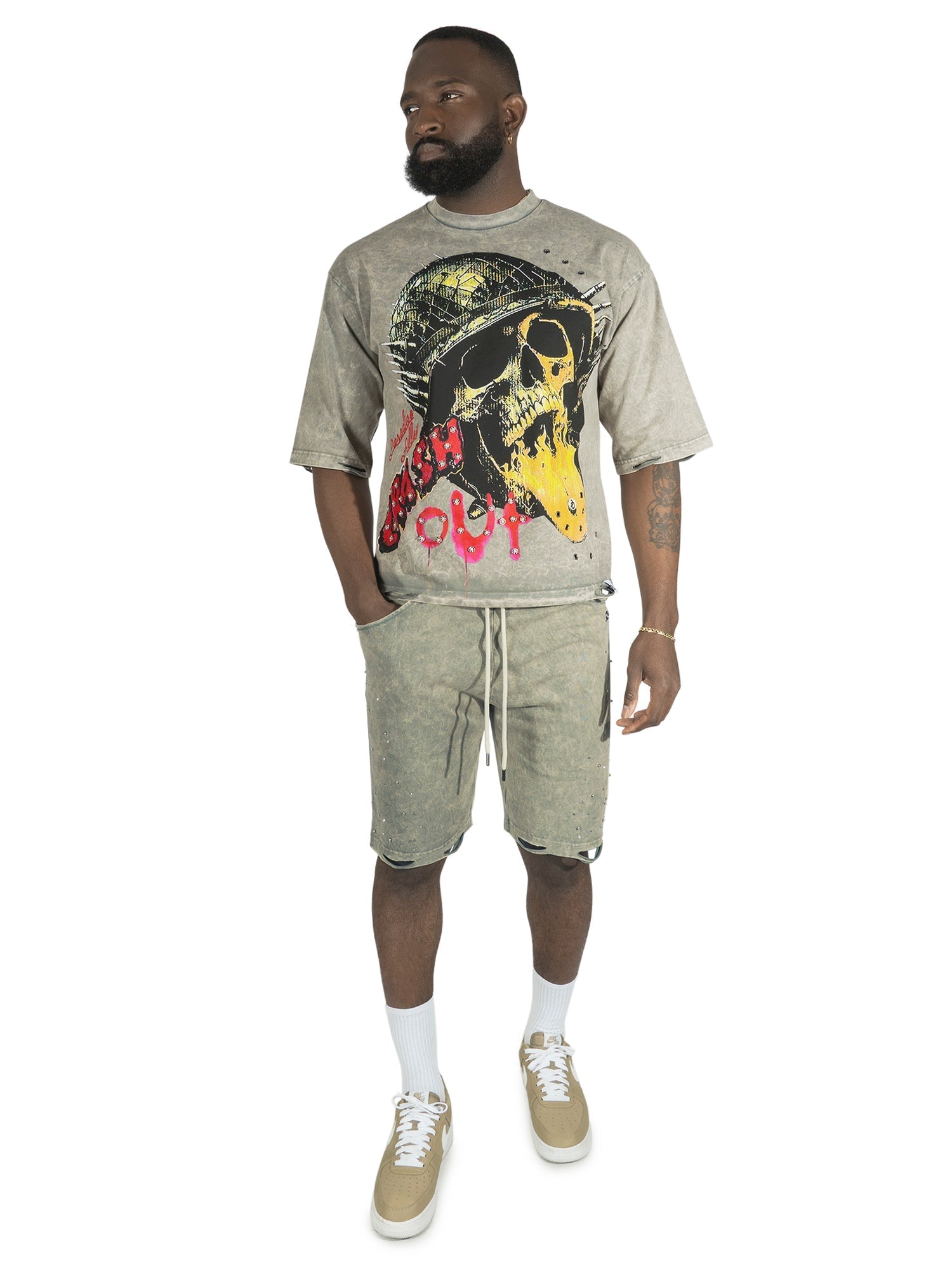 Makobi T-Shirt - F180 Crash Out - Oat