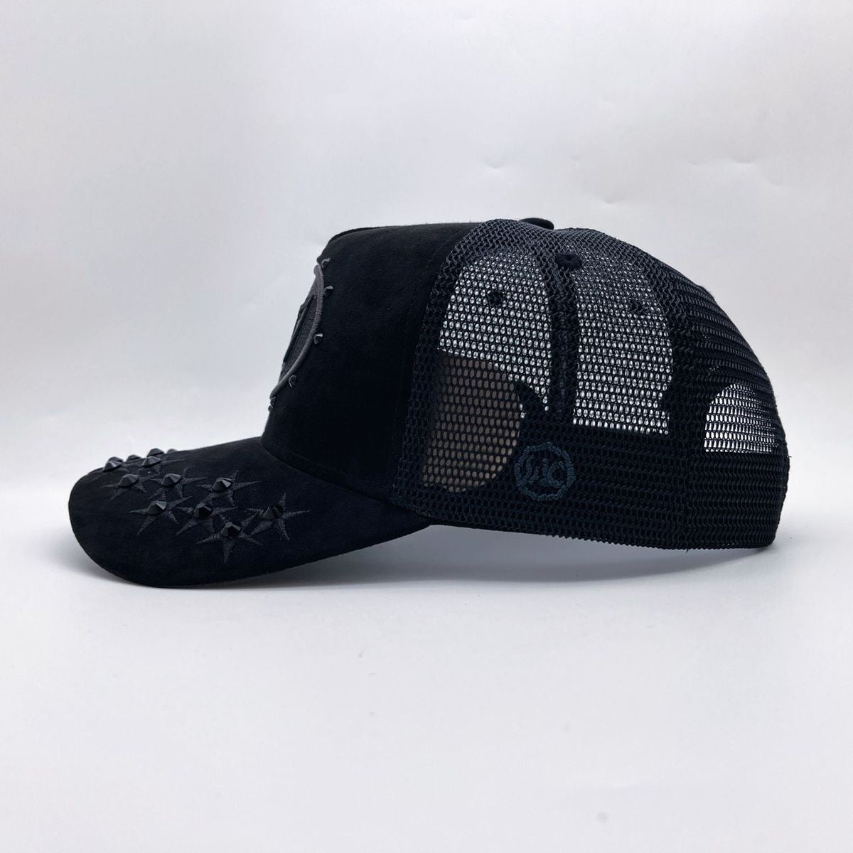 Hudson Hat - Diamond 777 Suede Trucker - Black On Black - CD0343