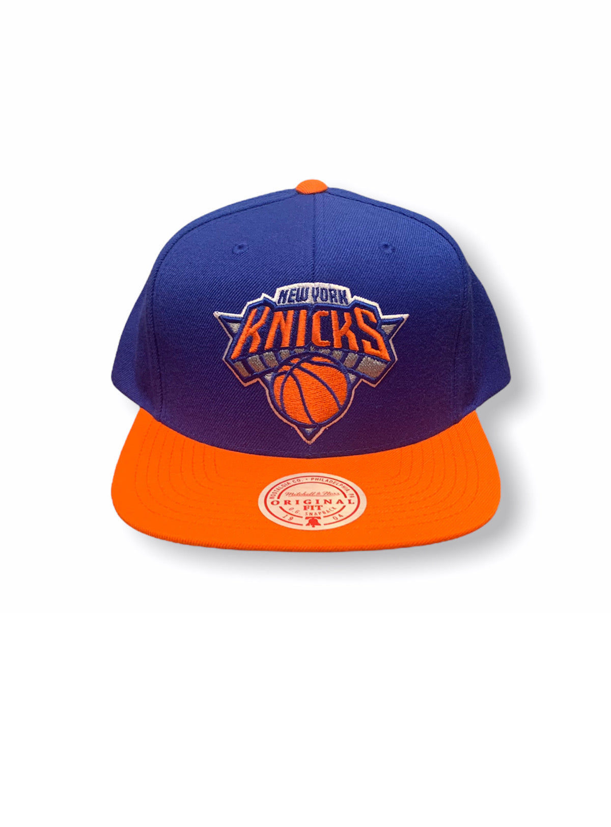 Mitchell & Ness Snapback - New York Knicks - Royal And Orange