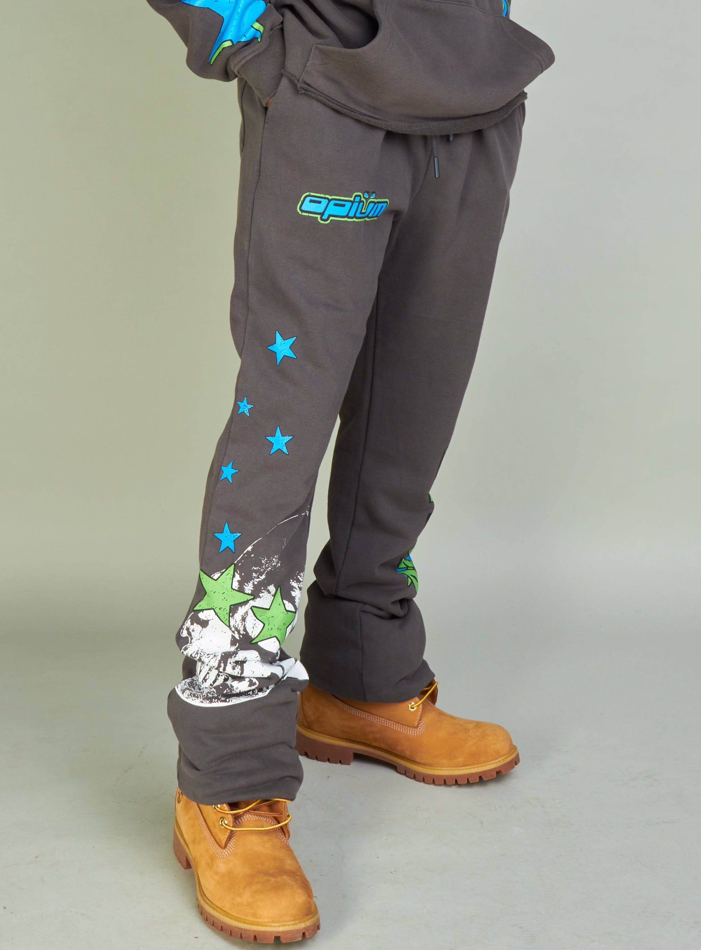 NME Sweatpants - NME Studio - Grey And Blue