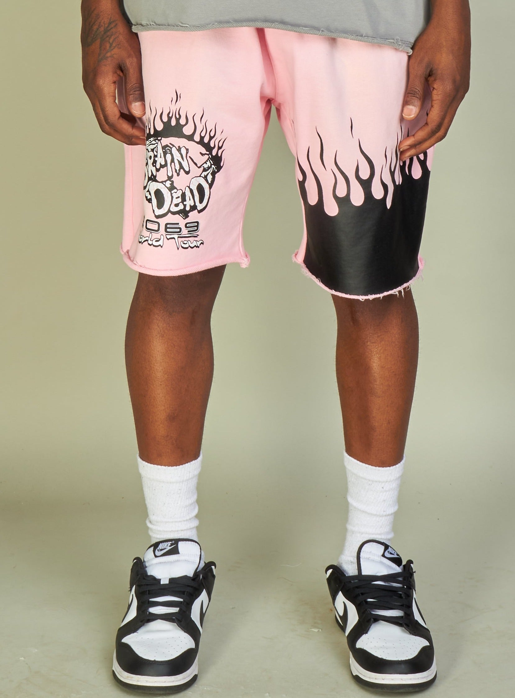 NME Shorts - Woodard - Pink, Black And White - 621