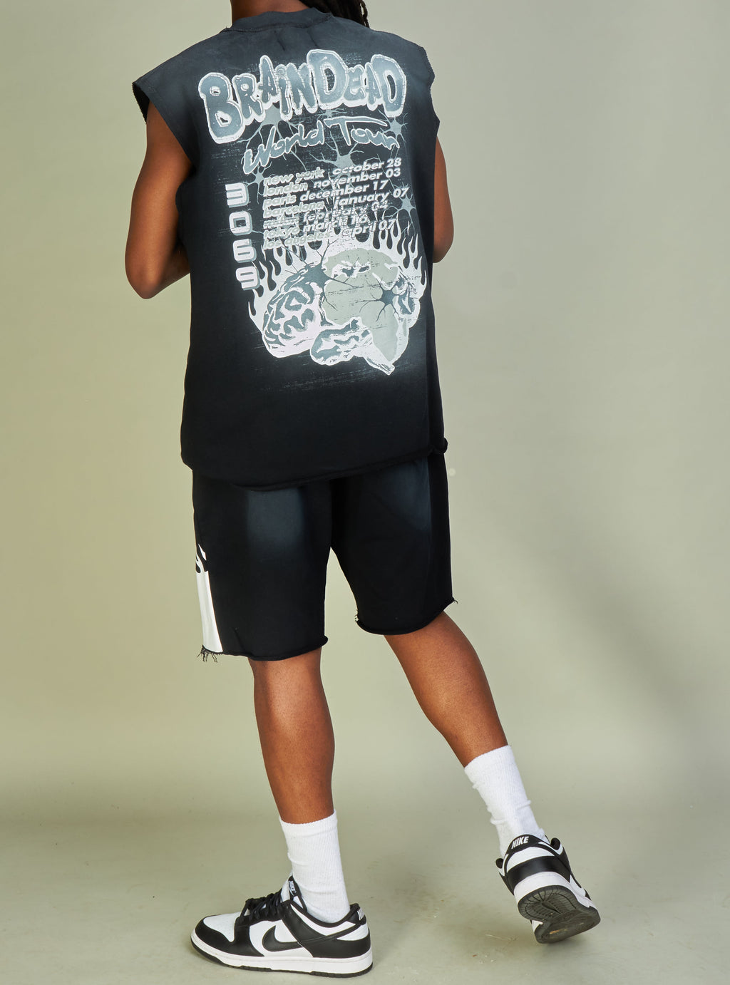 NME Tank Top - Woodard - Black, White And Grey  - 093