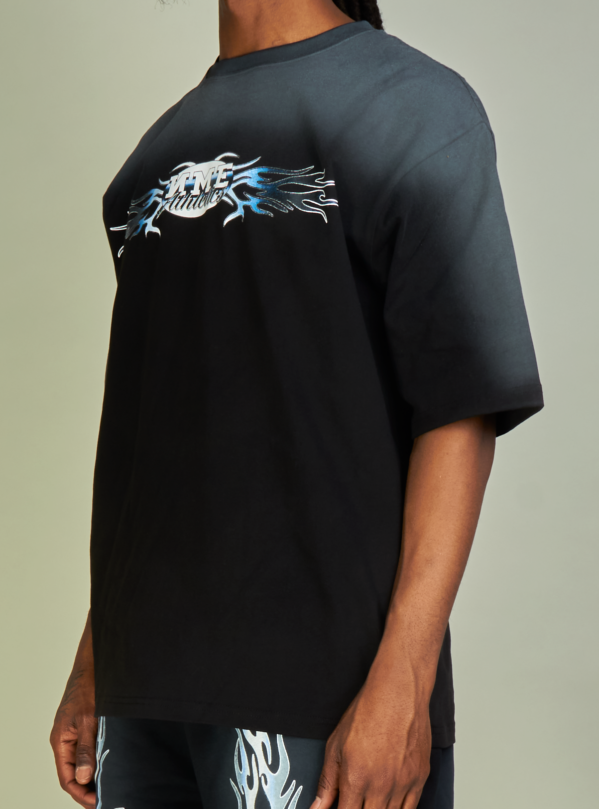 NME T-Shirt - Haywood - Black, Blue And White  - 101