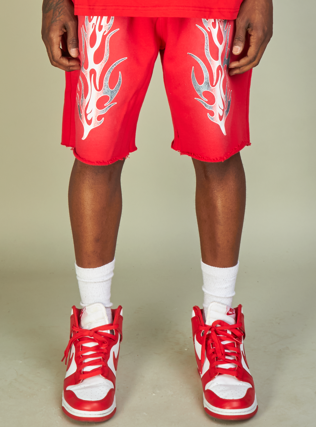 NME Shorts - Haywood - Red, White And Black  - 623