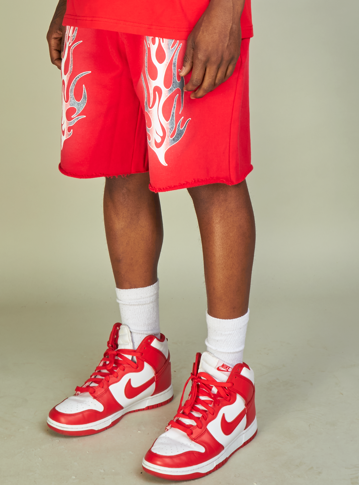 NME Shorts - Haywood - Red, White And Black  - 623