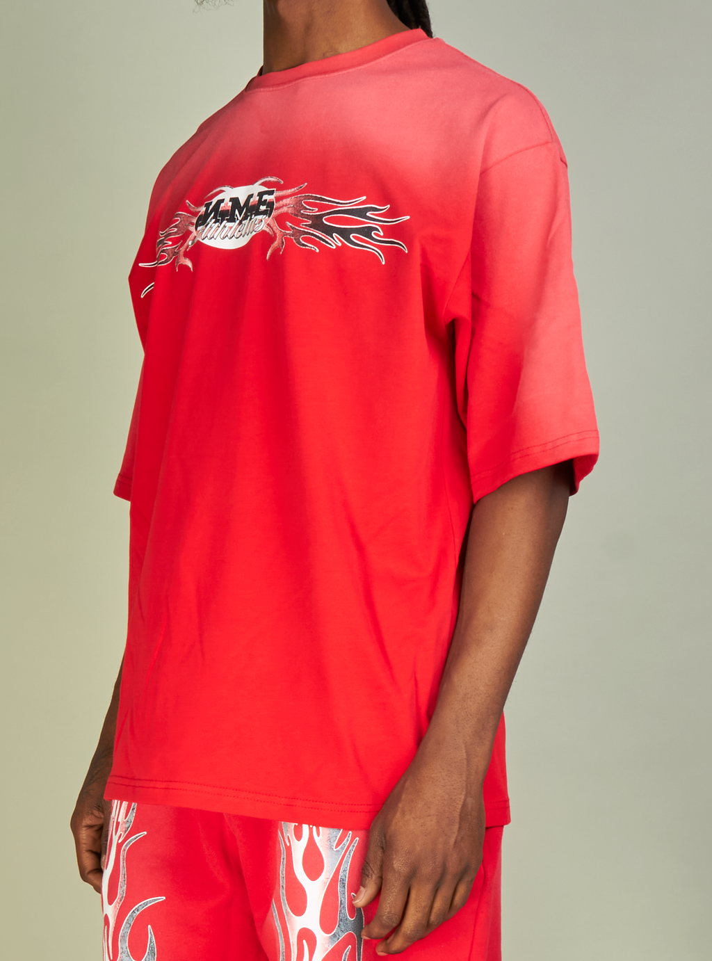 NME T-Shirt - Haywood - Red, White And Black - 103