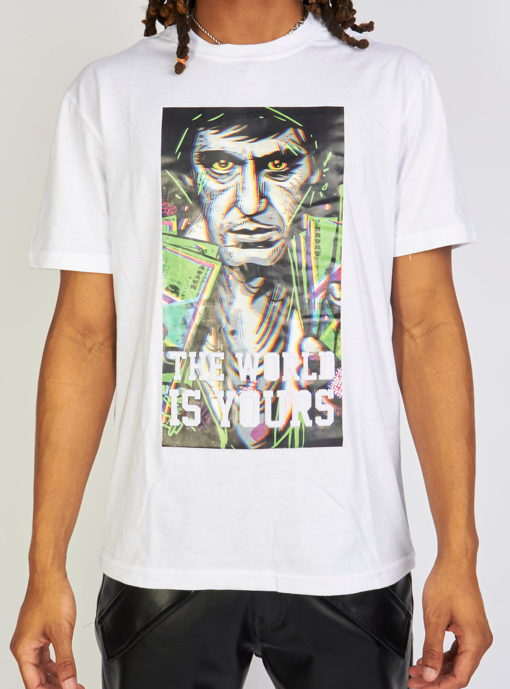 Black Pike T-Shirt - The World Is Yours - White - BS3053