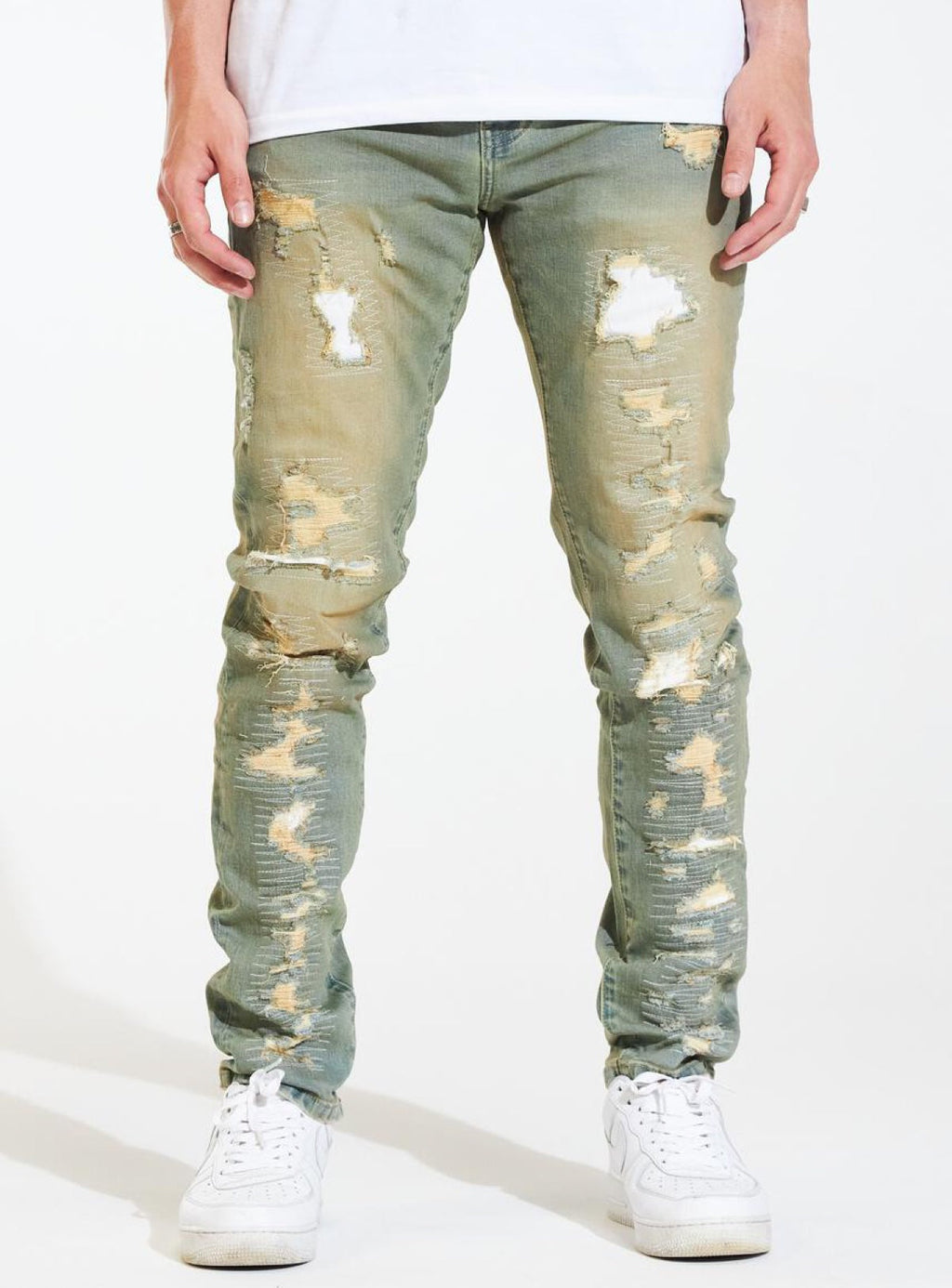 Crysp Denim Jeans - Fara - Sand Washed - CRYSPHOL21-16