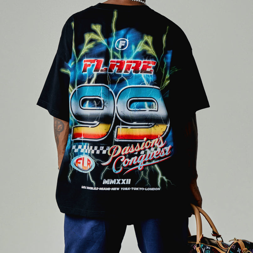 Flare T-Shirt - Passions Conquest - Black