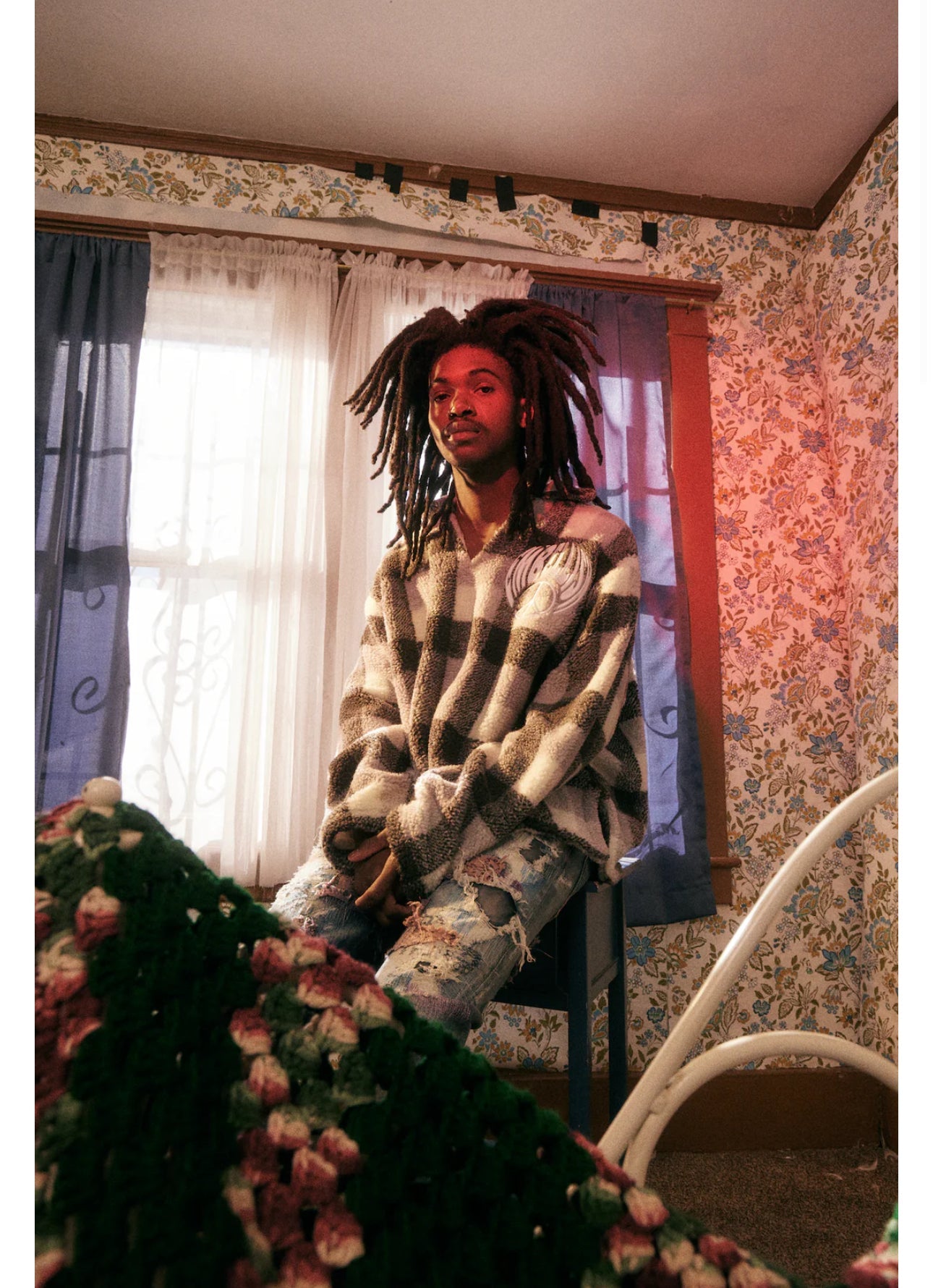 Embellish Jacket - Peace Fleece - Gray - embhol23-041