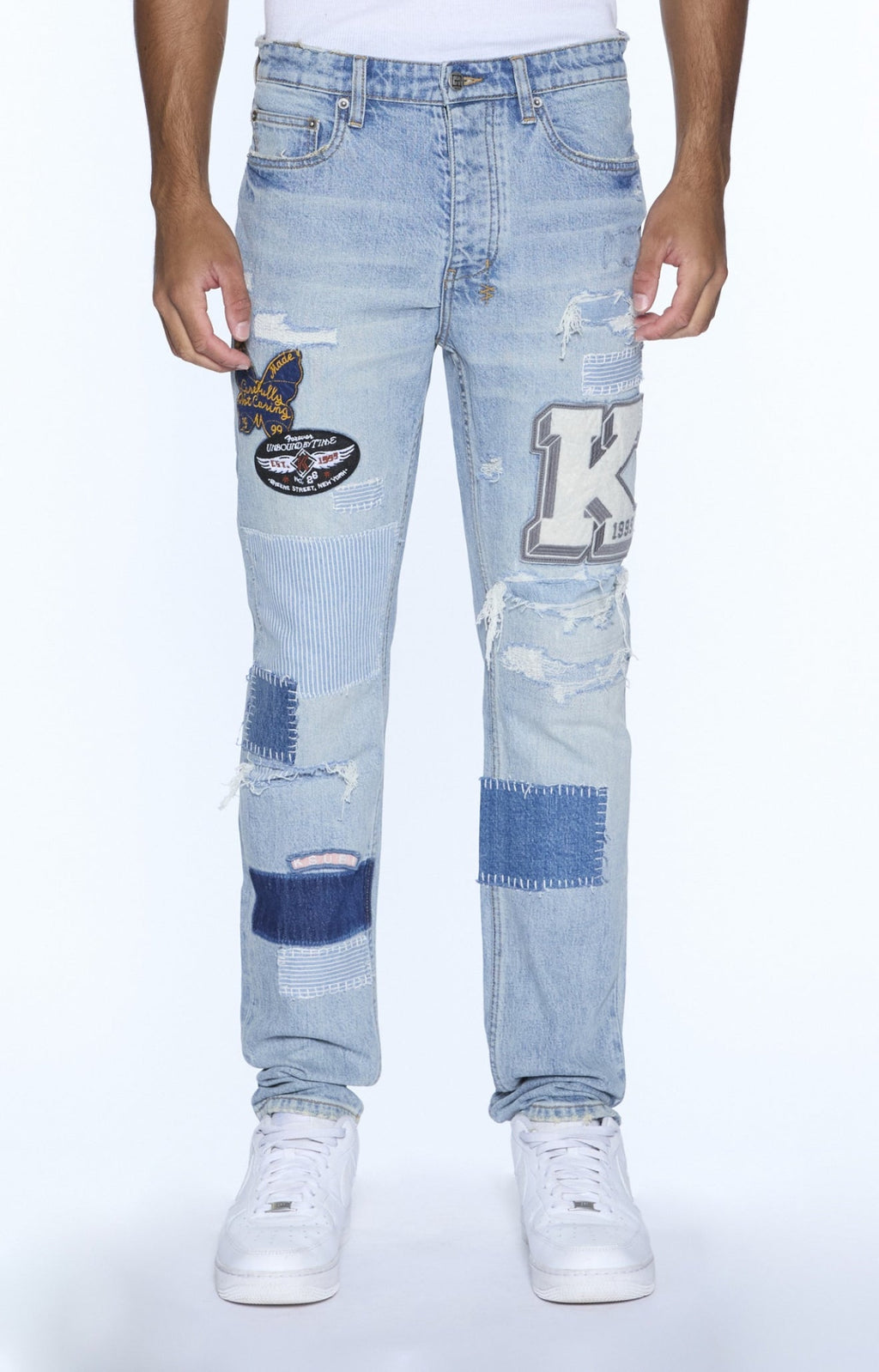Ksubi Jeans - Denim Chitch Manhattan Repair - Blue  - MFA25DJ010