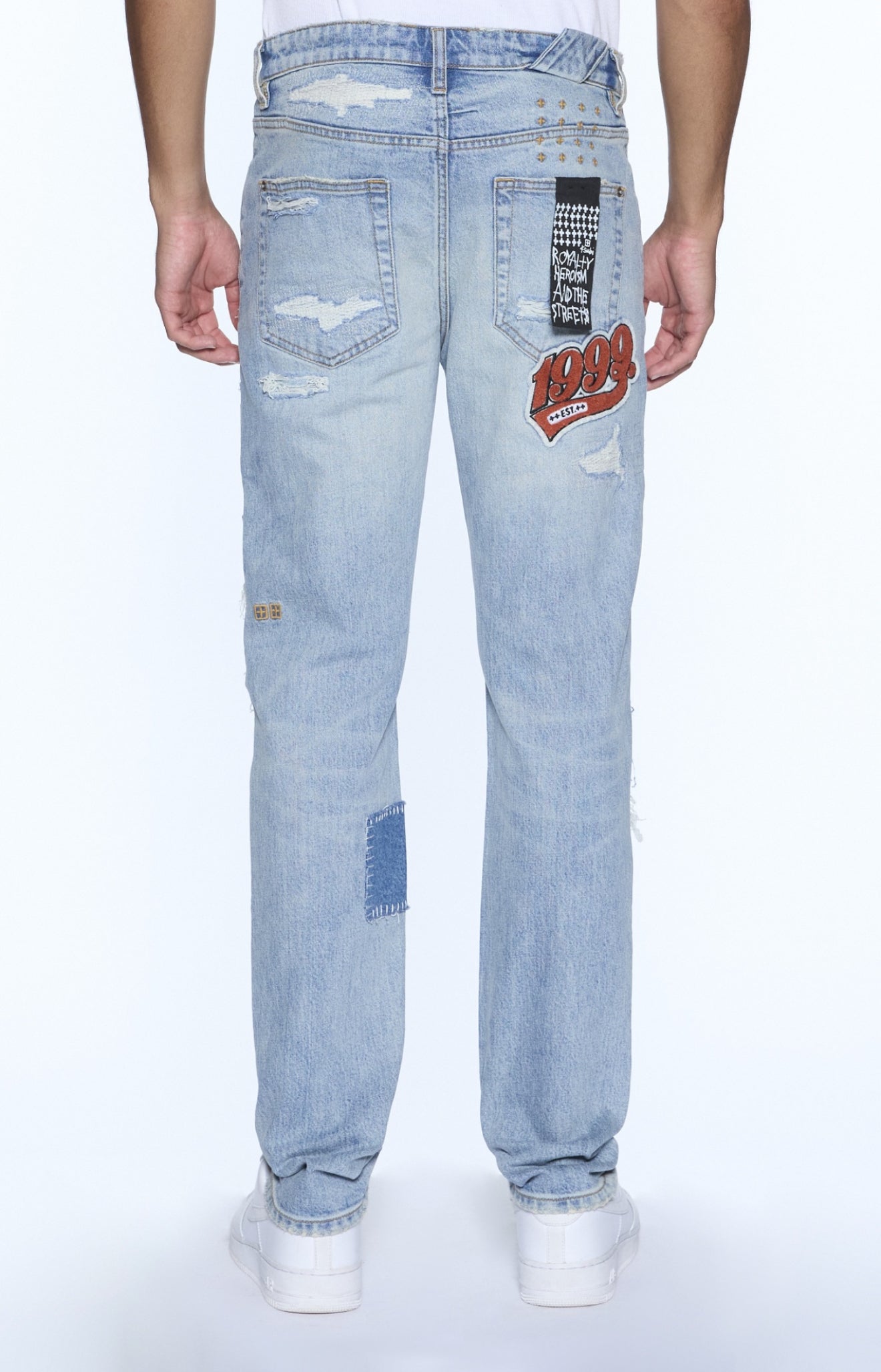 Ksubi Jeans - Denim Chitch Manhattan Repair - Blue  - MFA25DJ010