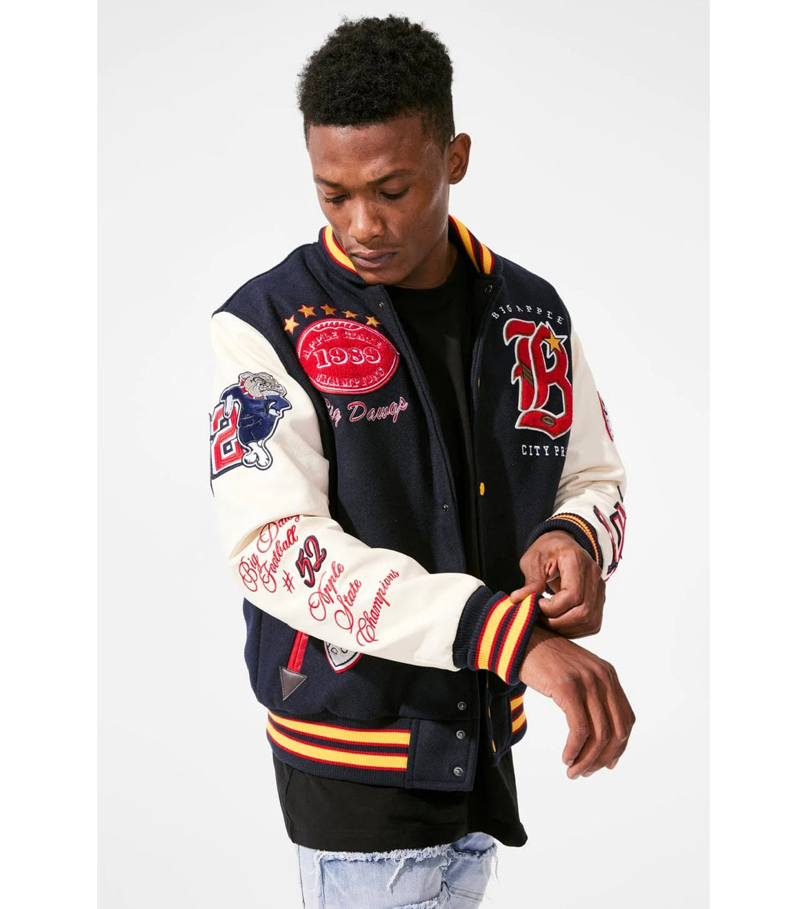 Jordan Craig Jacket - City Football Varsity - Navy - 91621