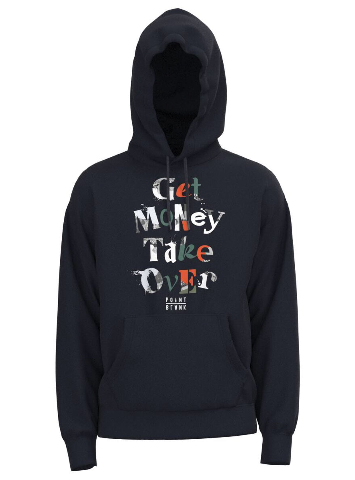 Point Blank Hoodie - Get Money Take Over - Navy - 100987-6110