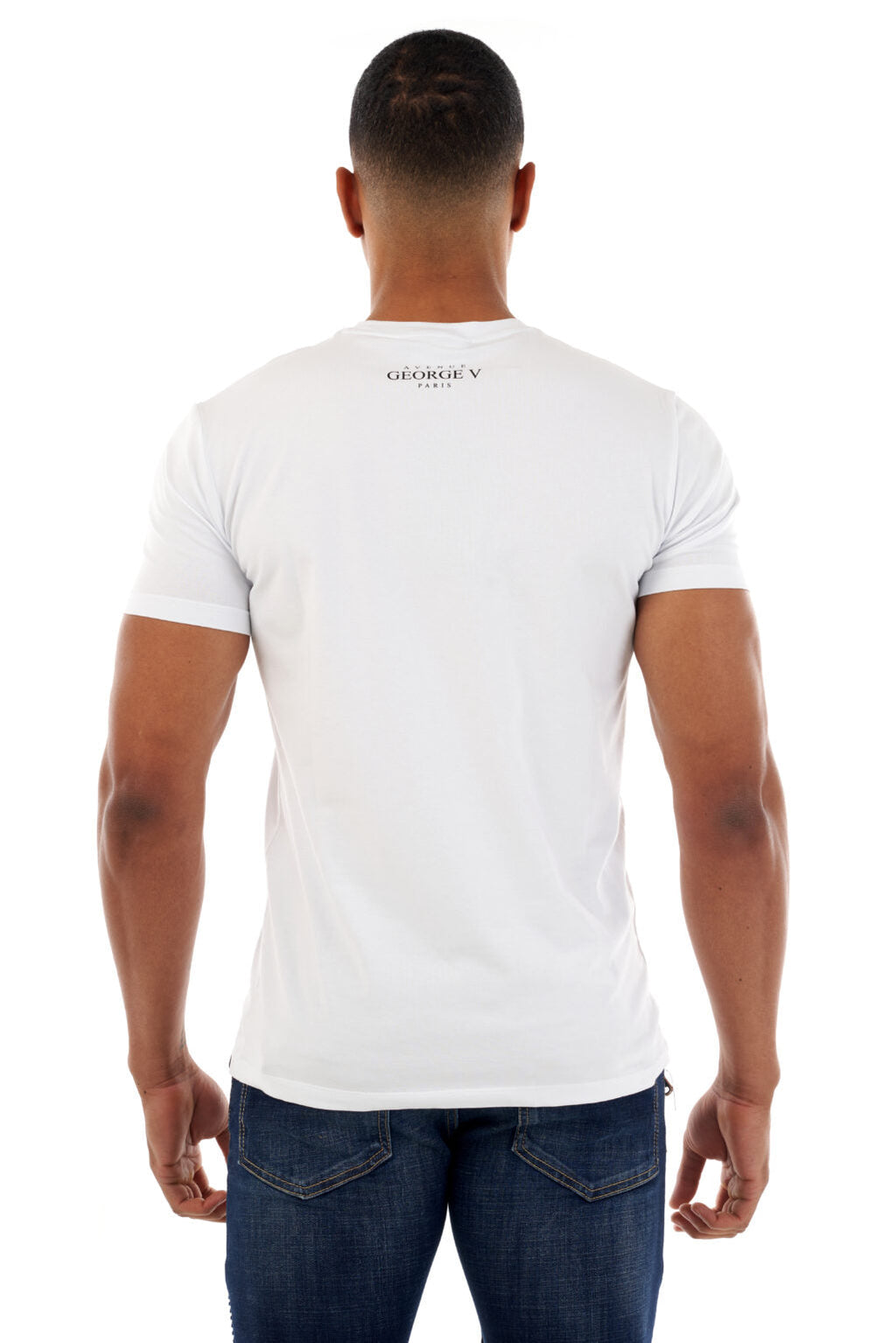 George V T-Shirt - GV BAROQUE LION - White - GV2502