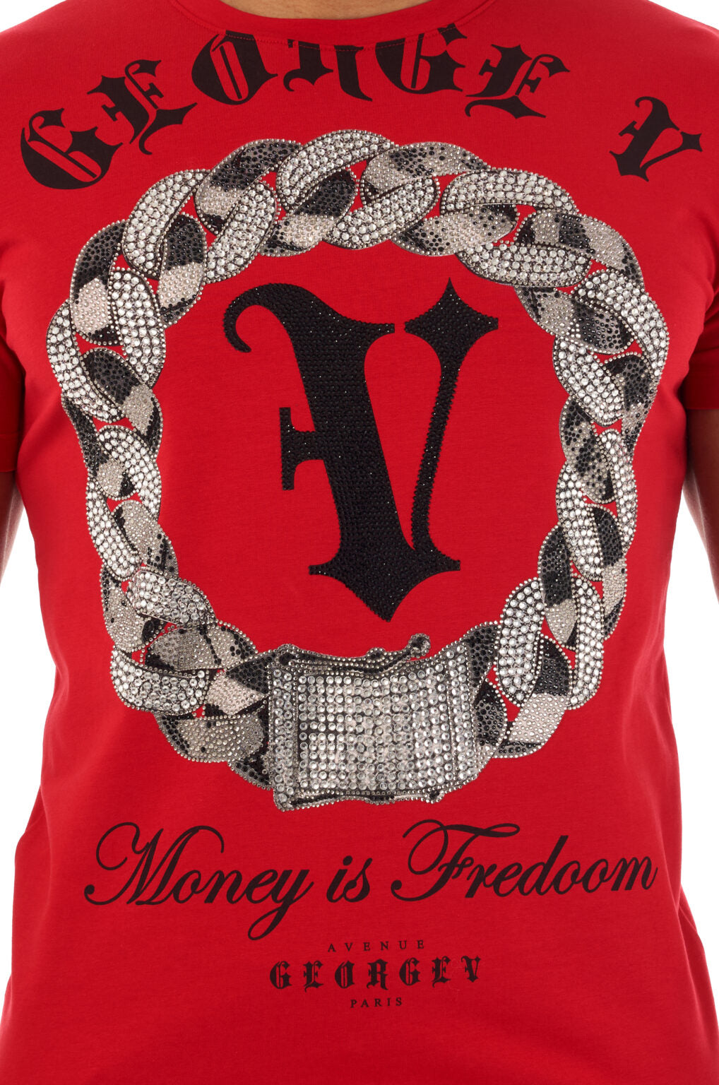 George V T-Shirt - Red - GV2505