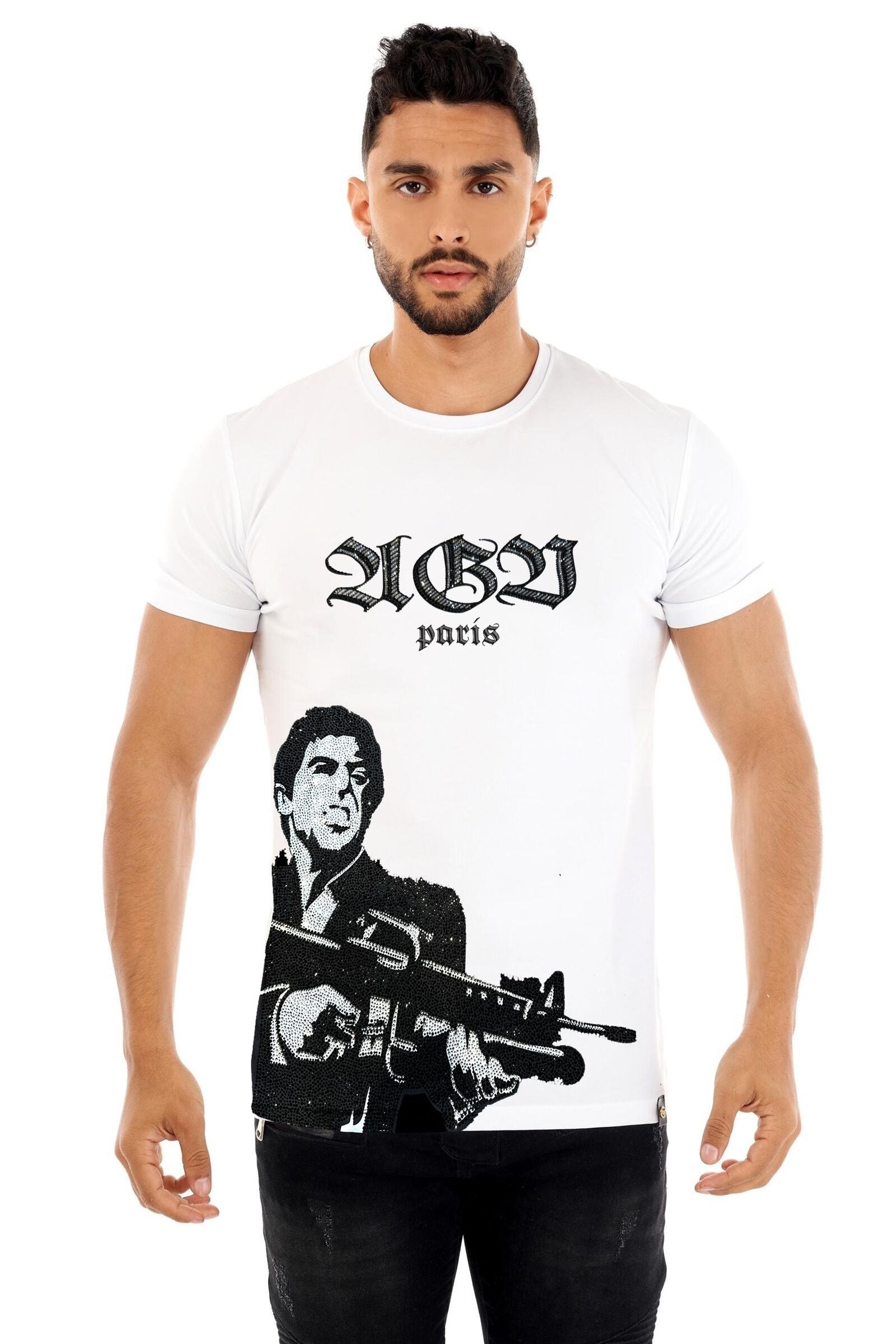 George V T-Shirt - Men's Swet - White - GV-2781