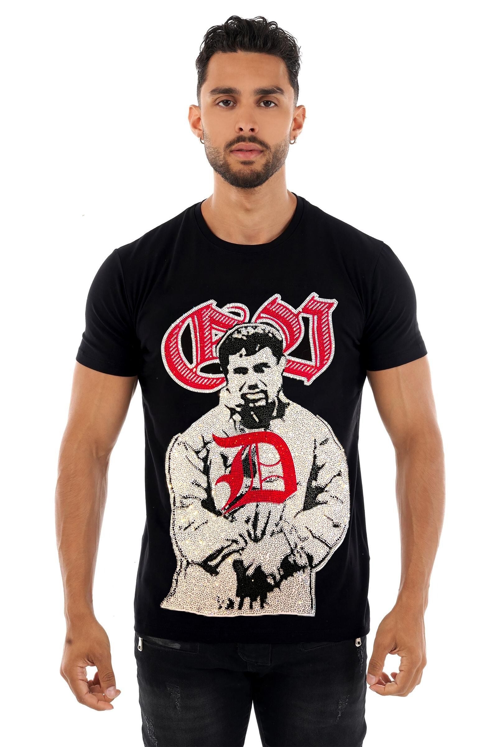 George V T-Shirt - Men's Swet - Black - GV-2787