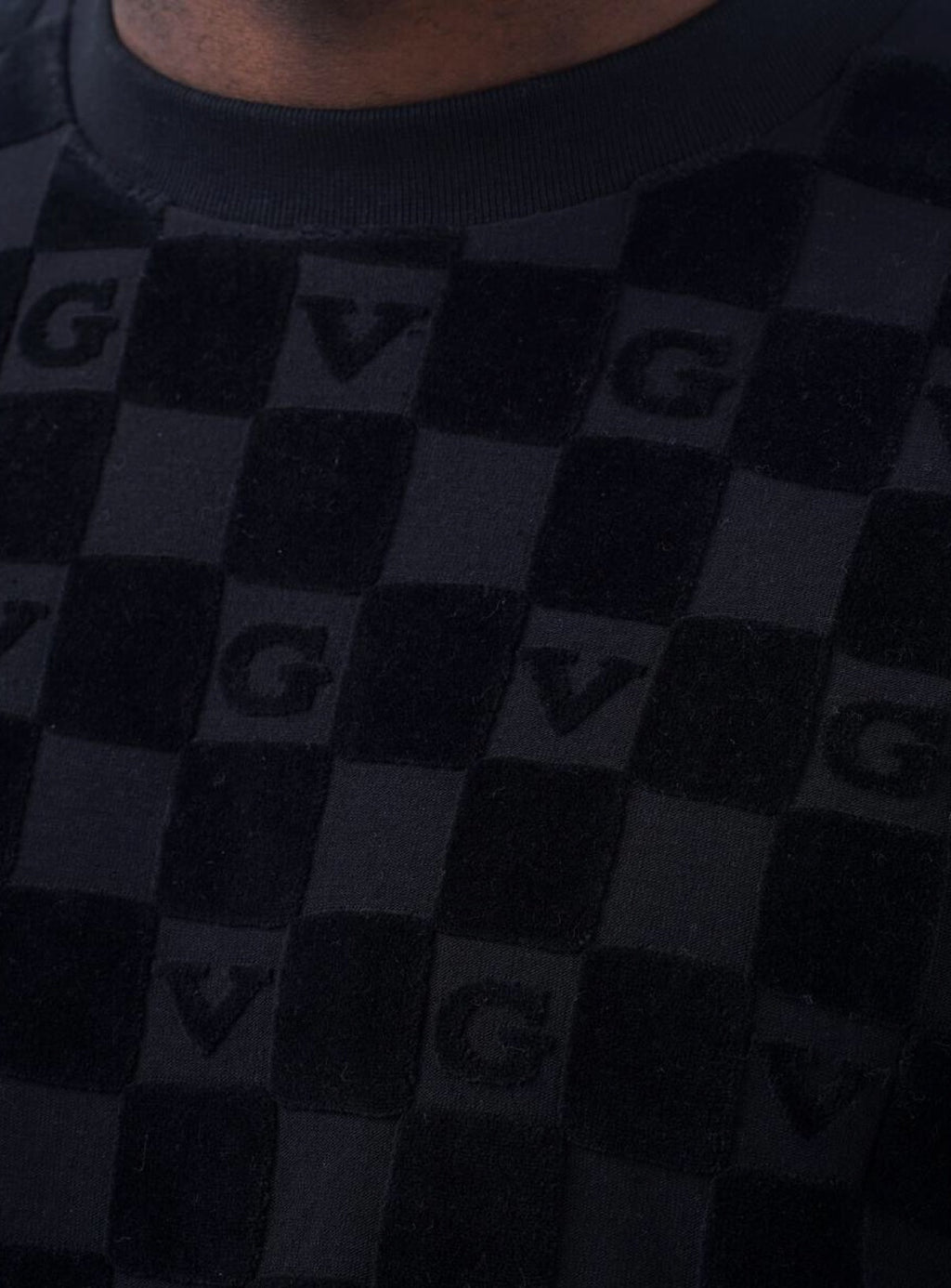 George V Short Set - GV Checkered - Black - GV3001