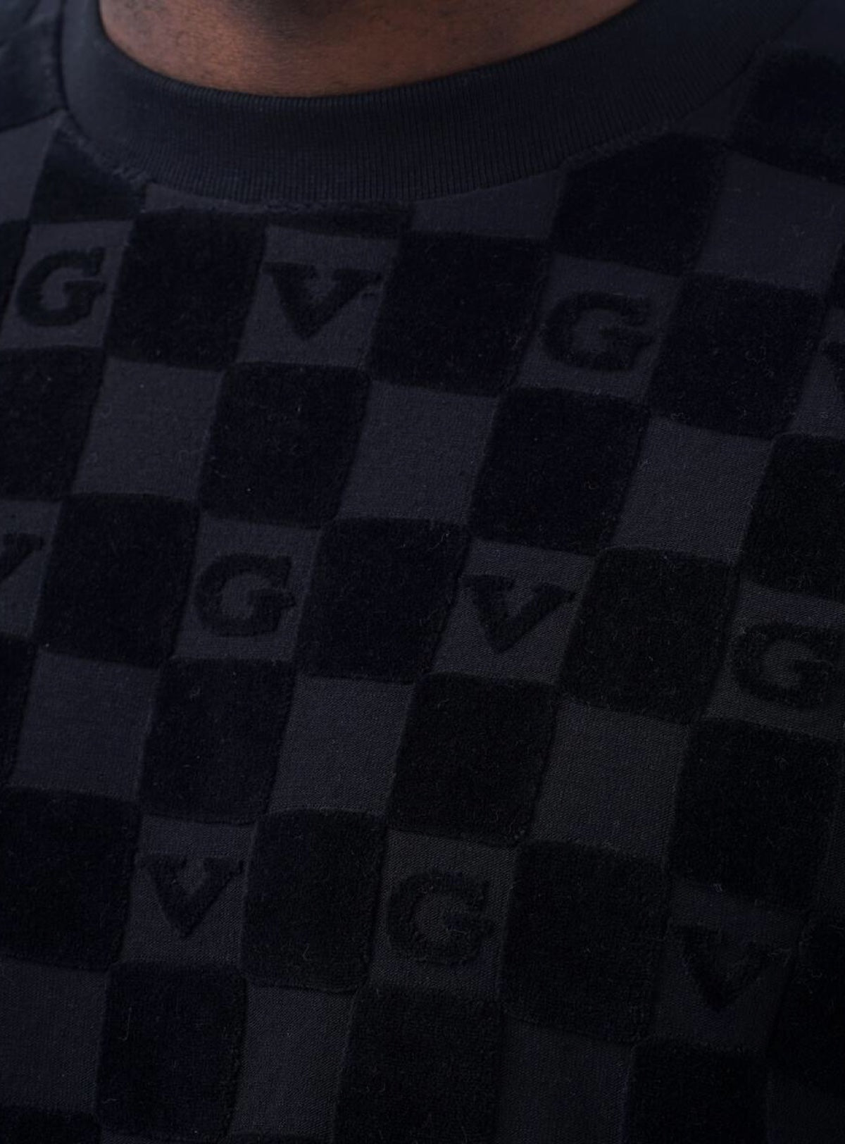 George V Short Set - GV Checkered - Black - GV3001