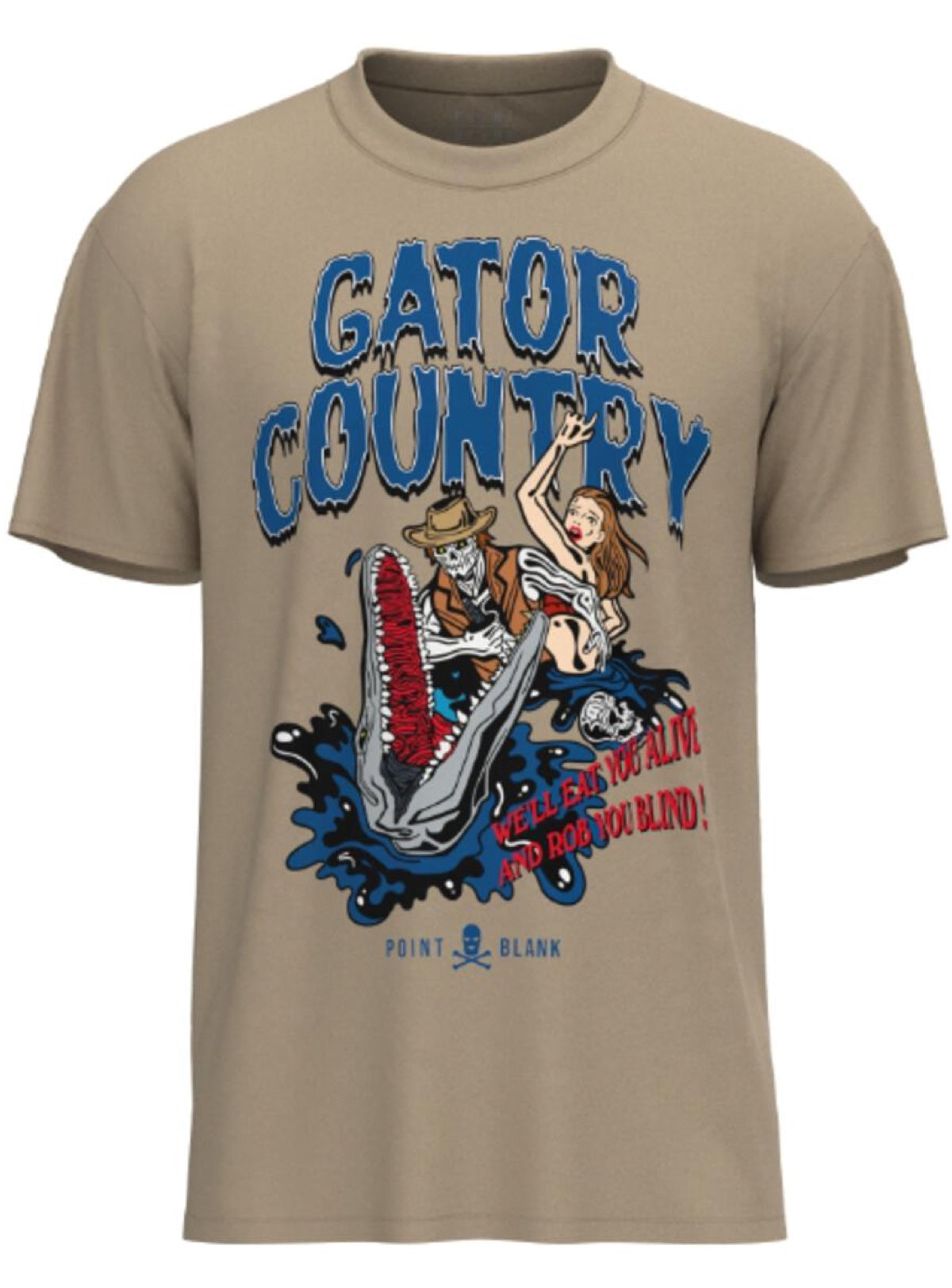 Point Blank T-Shirt - Gator Country - Dust - PBAP23TS_09