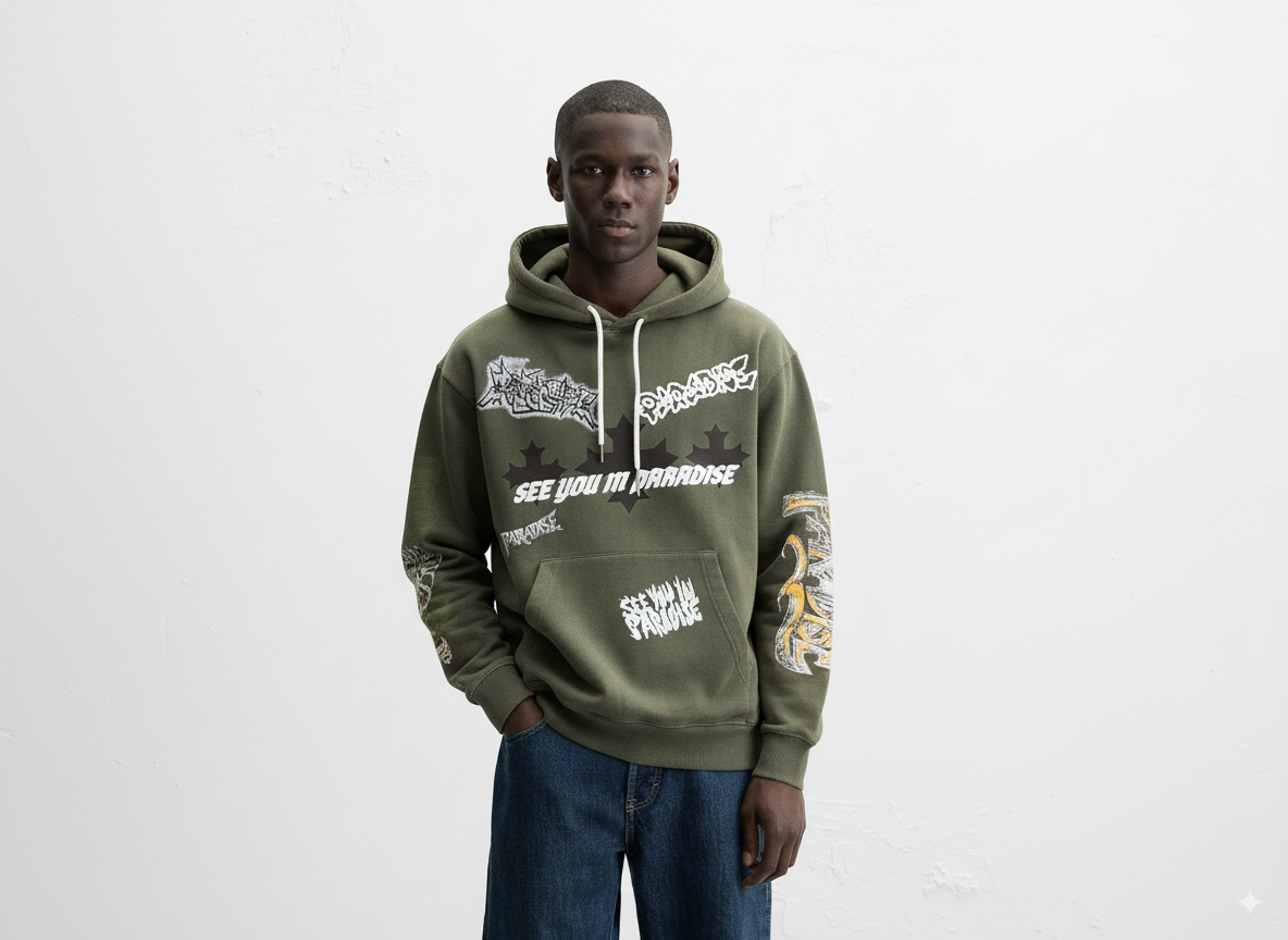 Jordan Craig Hoodie - Syip - Olive - 8641H