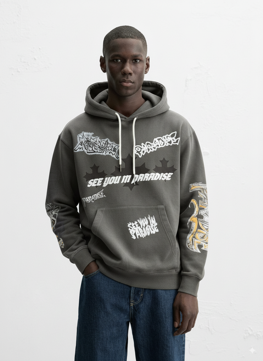 Jordan Craig Hoodie - Syip - Charcoal - 8641H